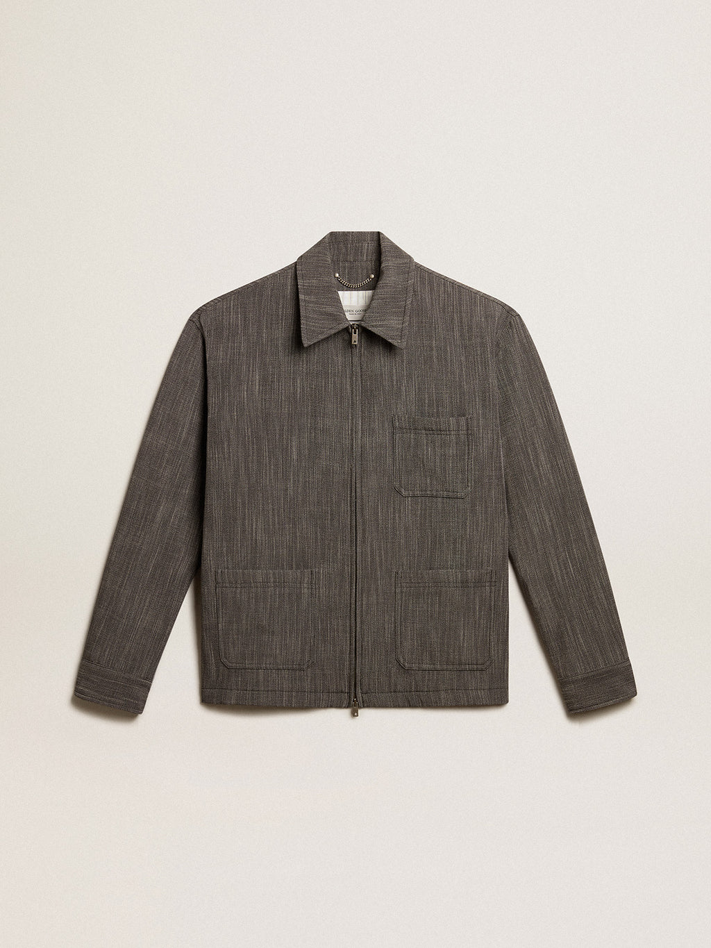 Men's wool blend coach jacket| Golden Goose