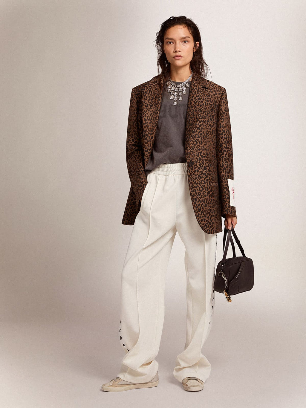 Women's Star bag in black leather| Golden Goose