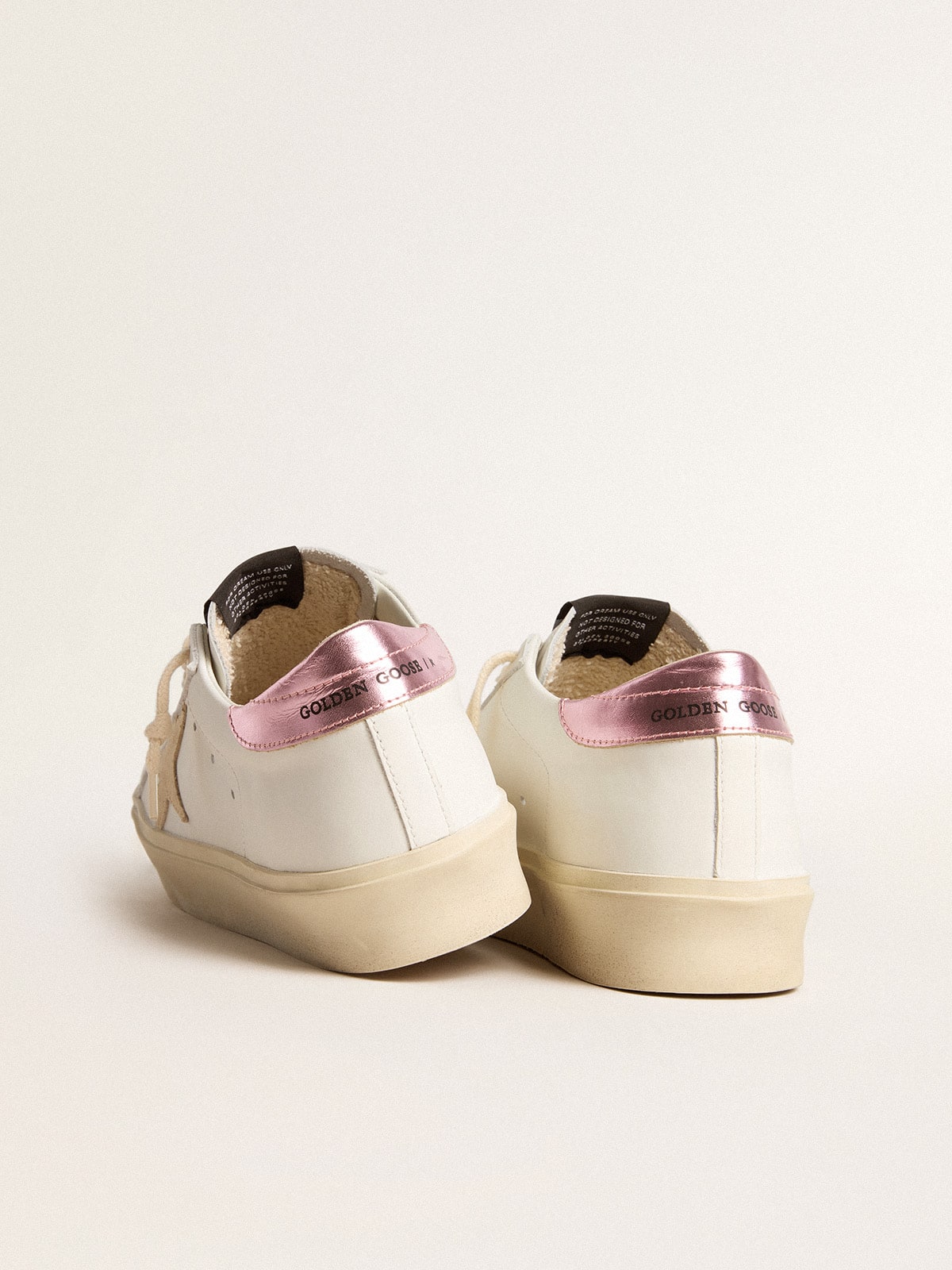 Women's Hi Star LTD with pearl suede star and metallic leather heel tab| Golden Goose