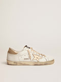 Men's Super-Star with gold sparkle foxing and lettering| Golden Goose