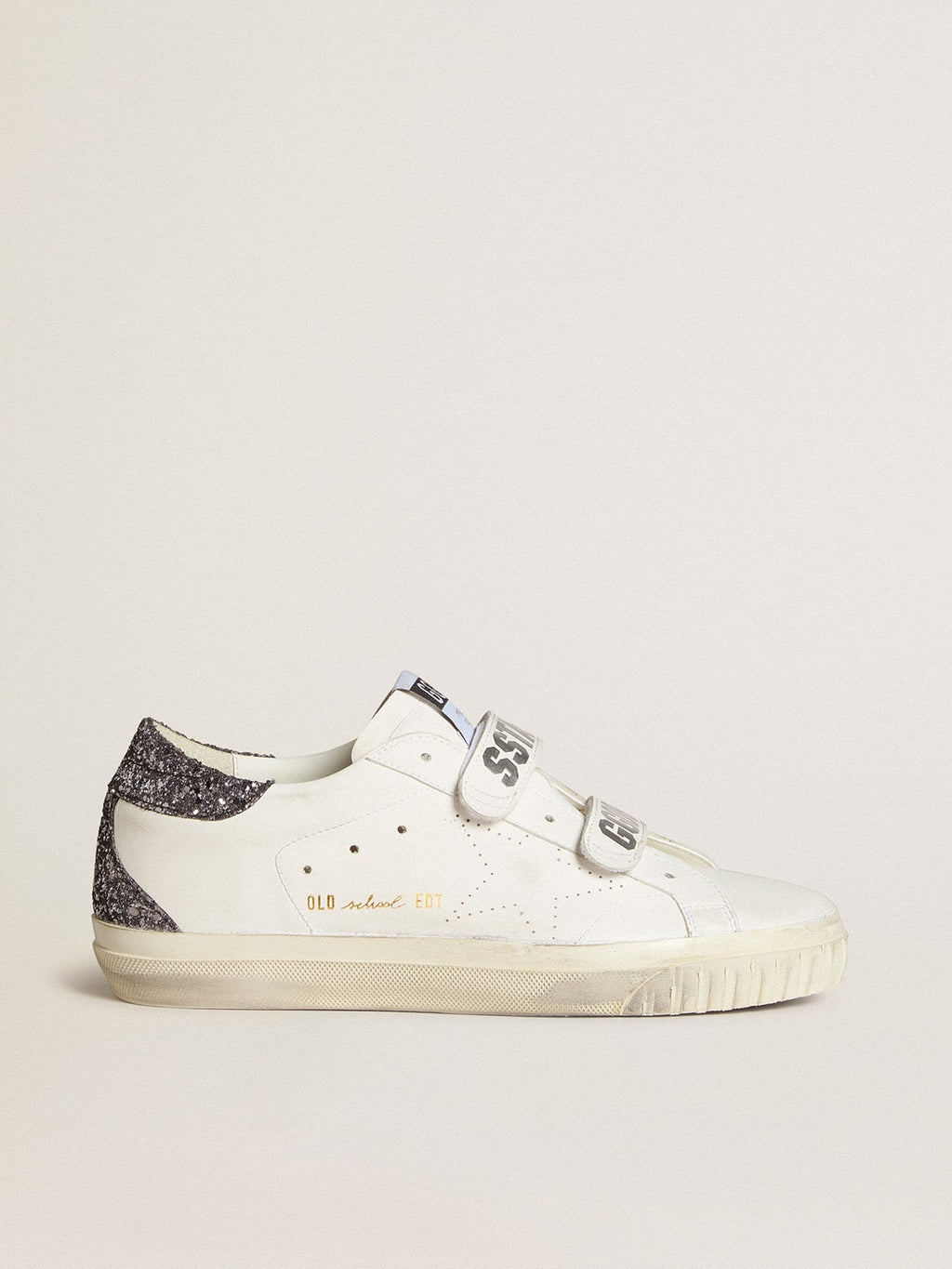Bio-based Old School with perforated star and glitter heel tab| Golden Goose