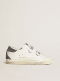 Bio-based Old School with perforated star and glitter heel tab| Golden Goose
