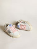 Young May with silver glitter star and leopard print heel tab| Golden Goose