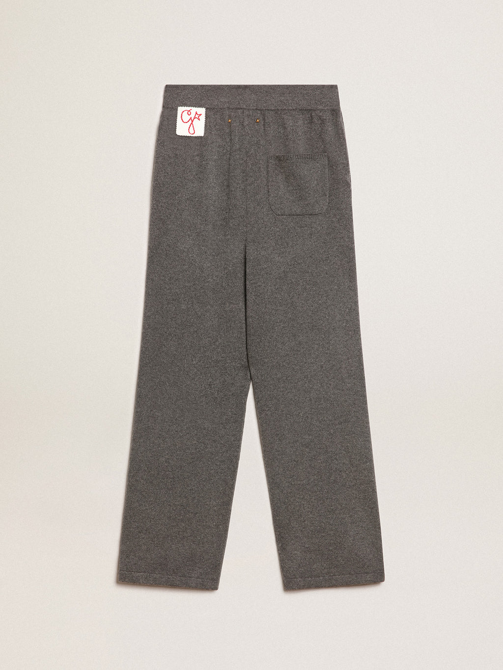 Gray cashmere blend women's joggers| Golden Goose