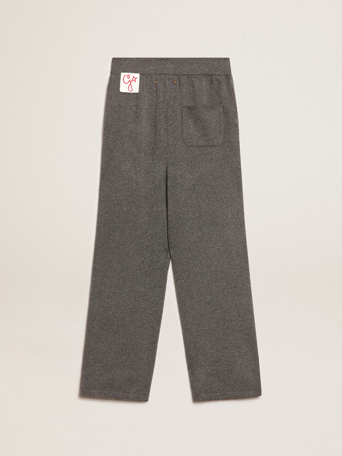 Gray cashmere blend women's joggers| Golden Goose