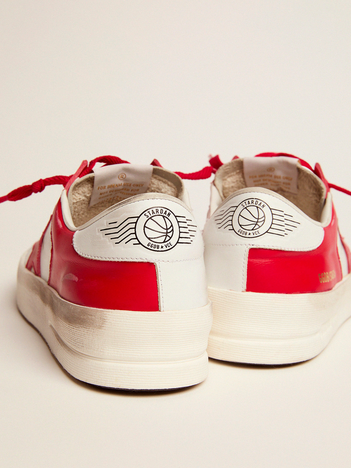 Men's Stardan in white and red leather| Golden Goose