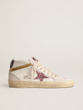 Mid Star with pink suede star and gold metallic leather flash| Golden Goose