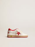 Ball Star Junior in nappa with red leather star and heel tab| Golden Goose