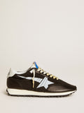Men's Marathon with black nylon upper and white star| Golden Goose