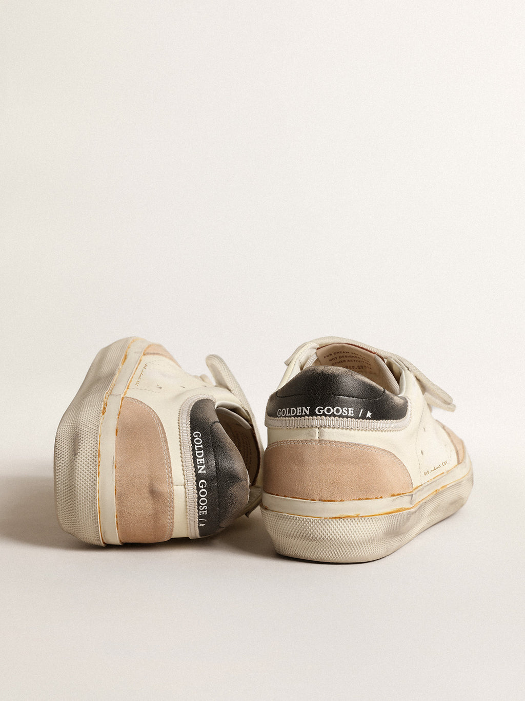 Old School LTD with perforated star and black leather heel tab| Golden Goose