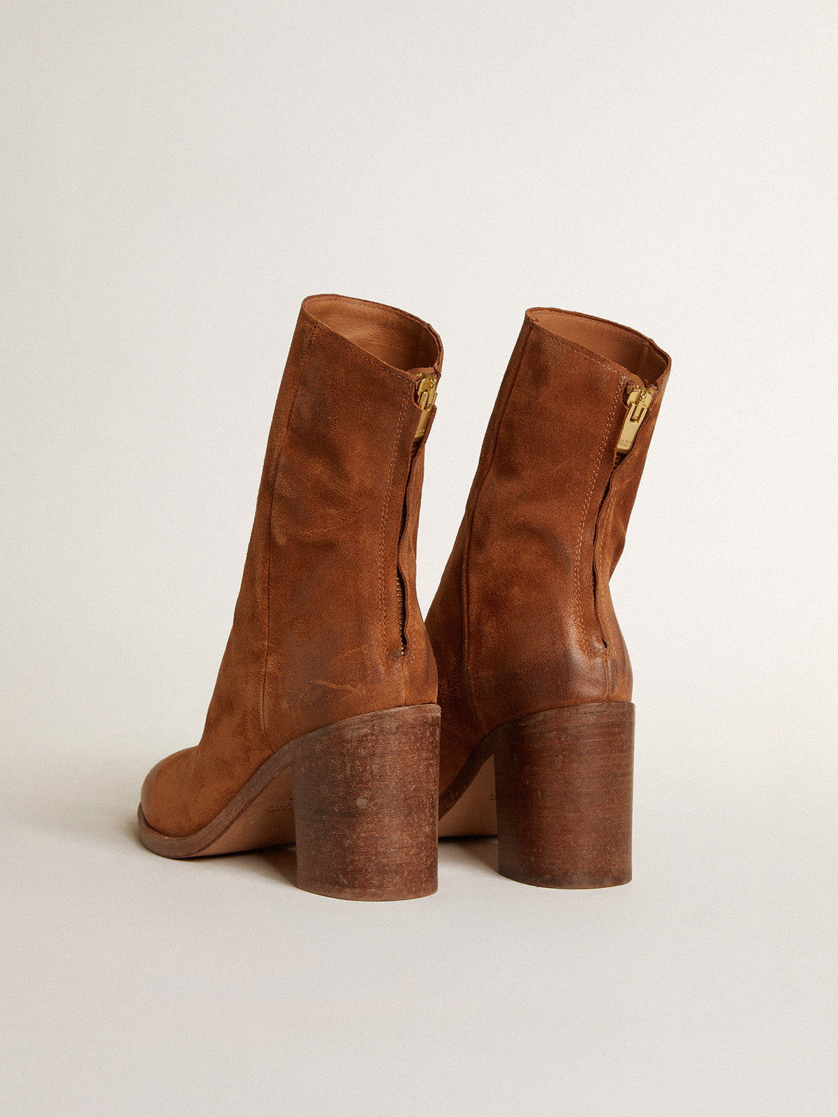 Vivienne ankle boots in cognac suede| Golden Goose