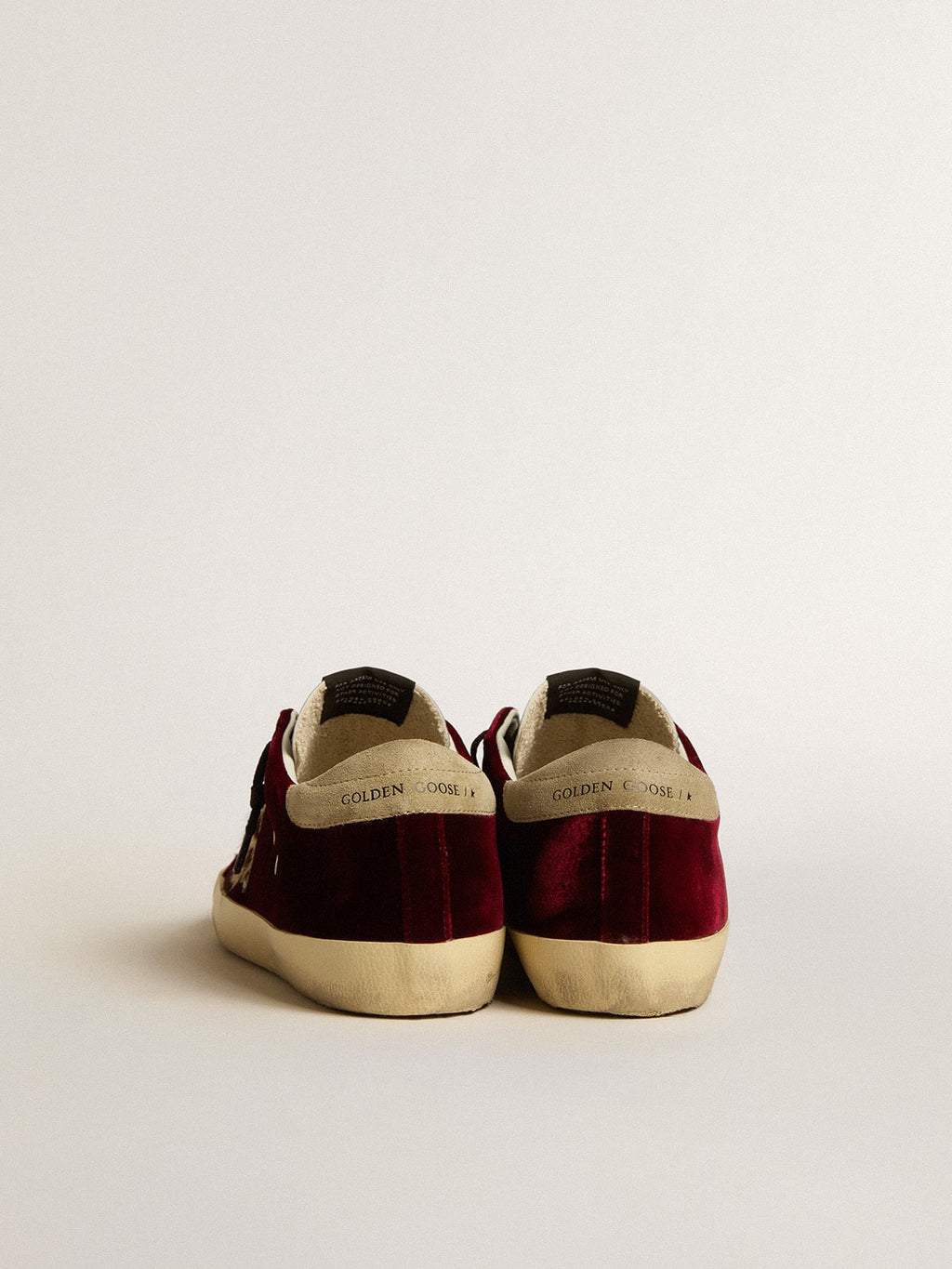 Women's Super-Star LTD in velvet with pony skin star and glitter tongue| Golden Goose