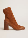 Vivienne ankle boots in cognac suede| Golden Goose