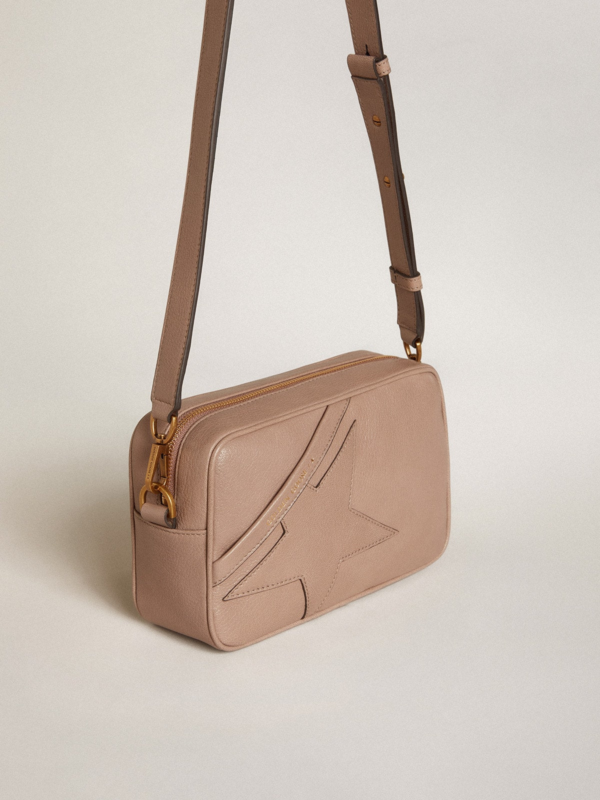 Women's Star Bag in ash-colored leather| Golden Goose