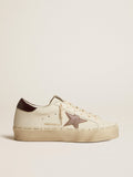 Women's Hi Star LTD in nappa with glitter star and lizard-print heel tab| Golden Goose