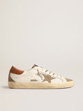 Super-Star with suede star and brown leather heel tab| Golden Goose