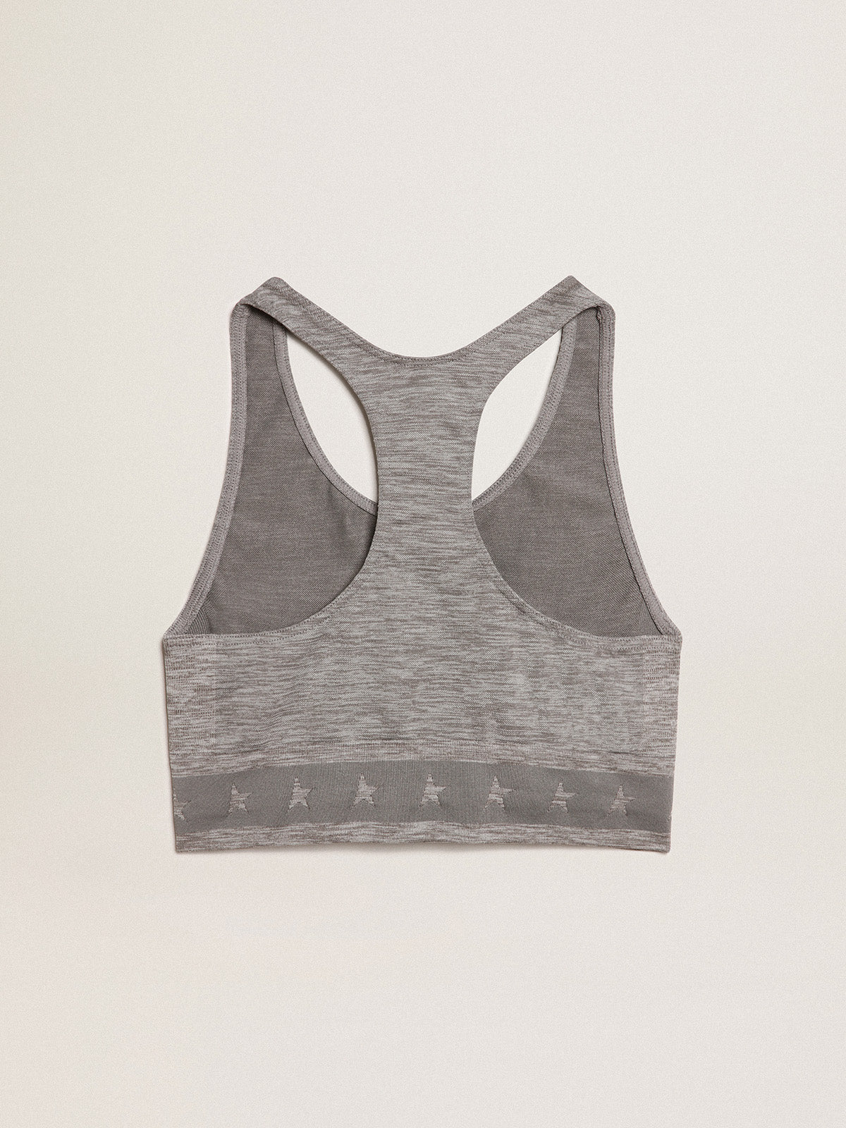 Gray melange athletic top| Golden Goose