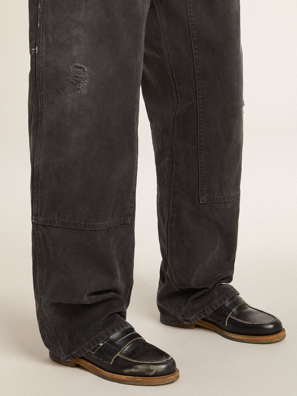 Jerry loafer in black leather| Golden Goose