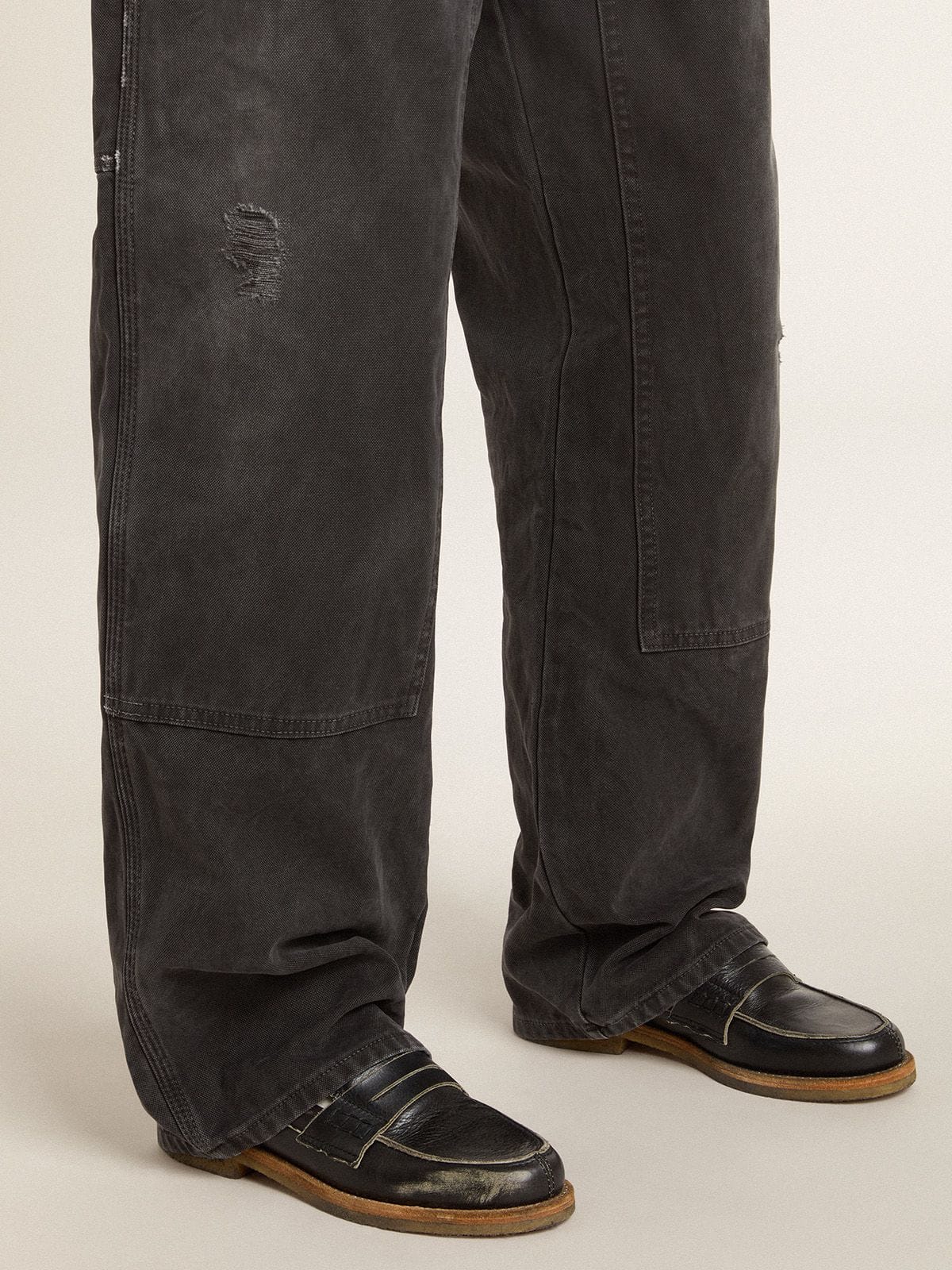 Jerry loafer in black leather| Golden Goose