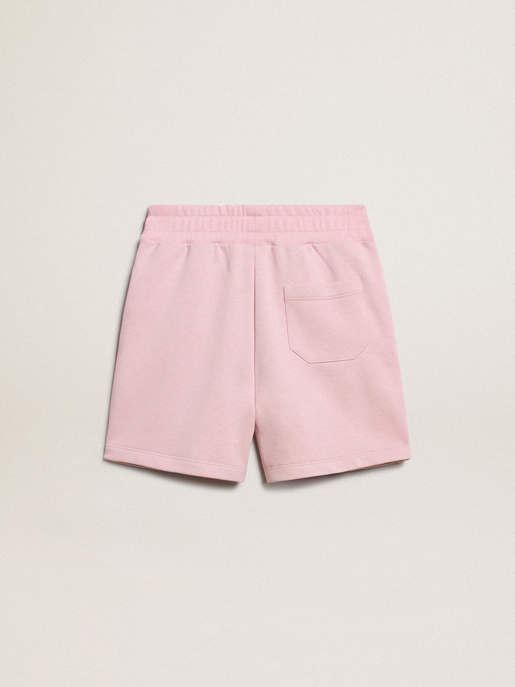 Girls' shorts in pink with white star| Golden Goose