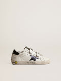 Old School Young with metallic leather star and black heel tab| Golden Goose