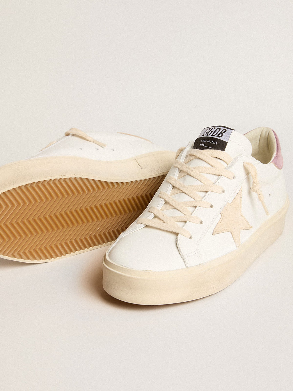 Women's Hi Star LTD with pearl suede star and metallic leather heel tab| Golden Goose