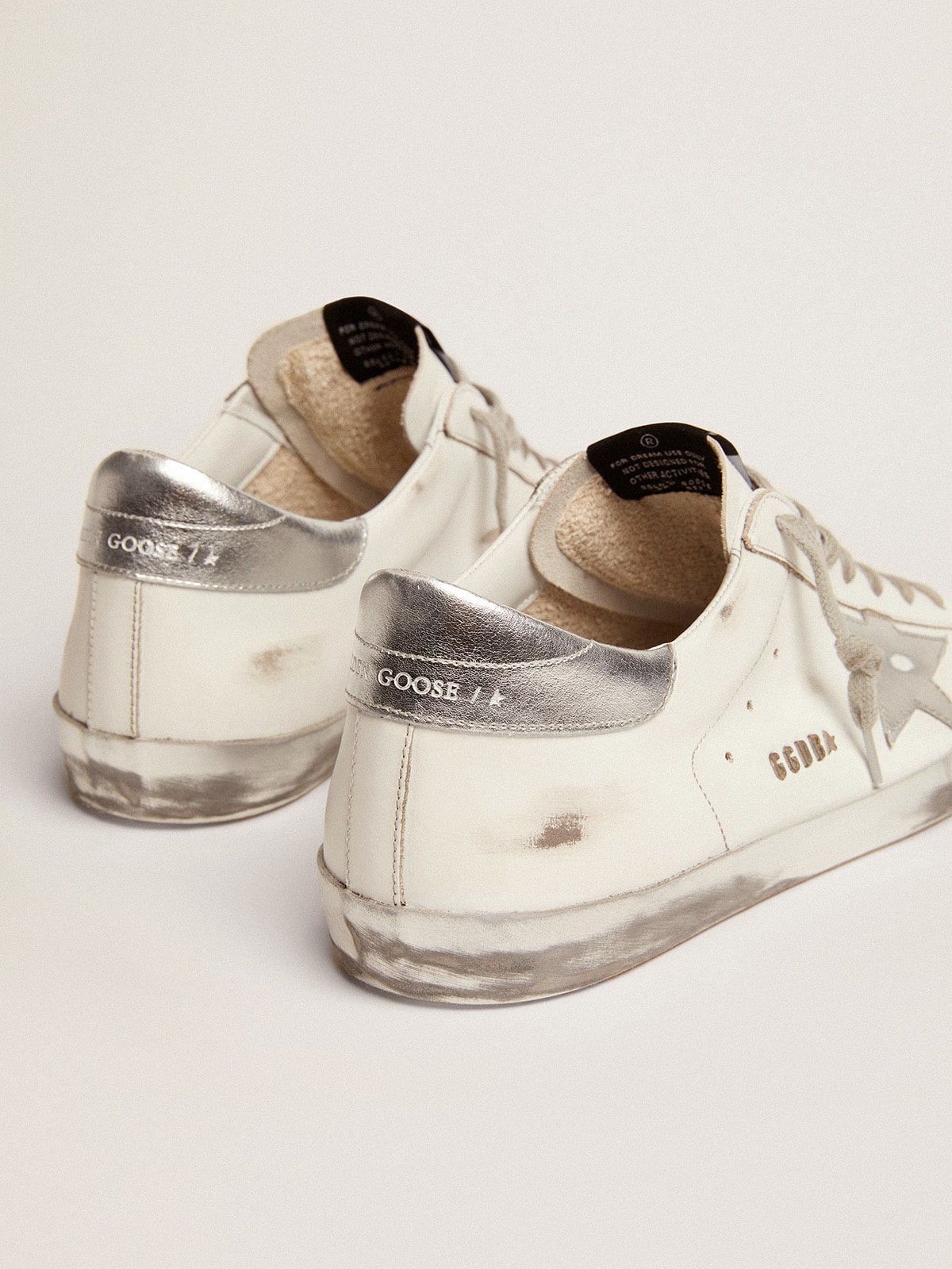 Men's Super-Star with laminated star and heel tab| Golden Goose