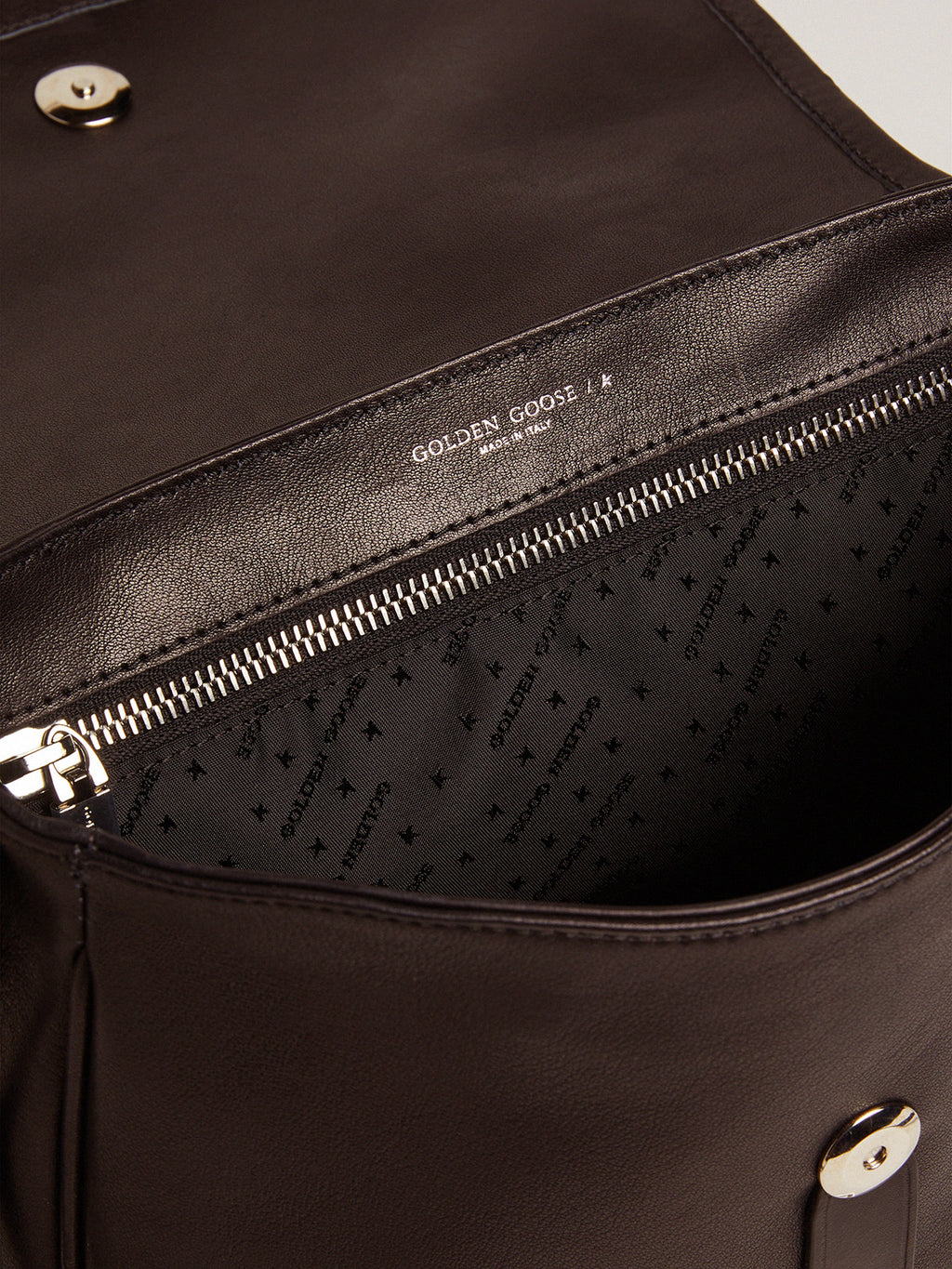 Medium black leather Rodeo Bag| Golden Goose