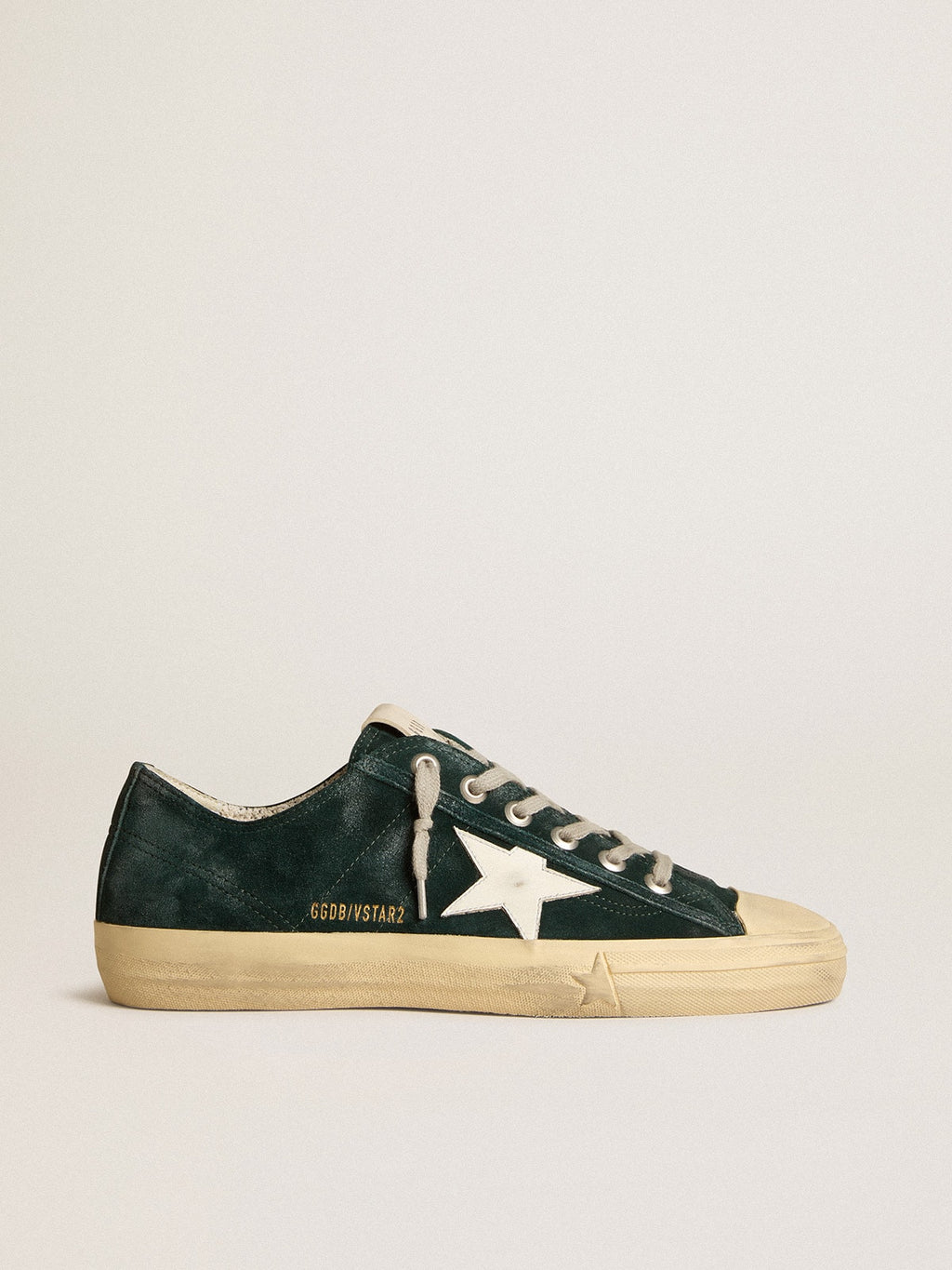 V-Star in forest-green suede with white leather star| Golden Goose