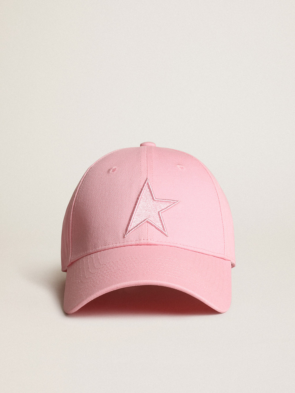 Pink Demos Star Collection baseball cap with tone-on-tone star| Golden Goose