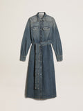 Women's denim shirt dress| Golden Goose