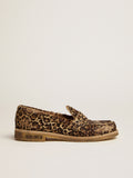 Women's loafers in leopard print pony skin| Golden Goose