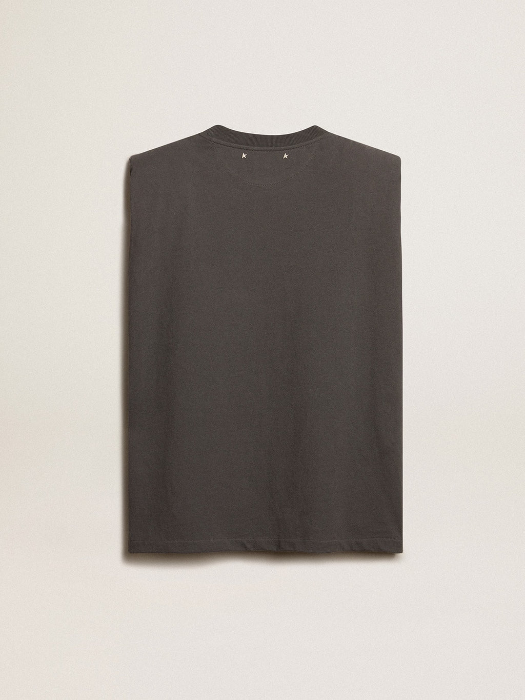 Anthracite gray sleeveless T-shirt| Golden Goose