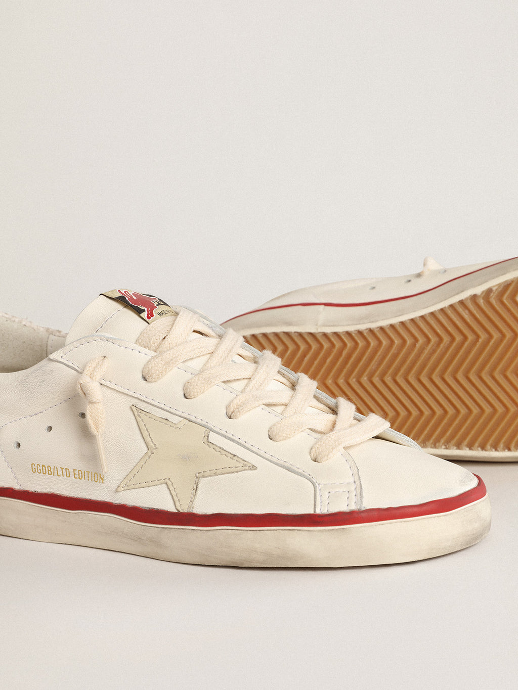 Women's Super-Star LTD CNY in nappa leather with ivory star| Golden Goose