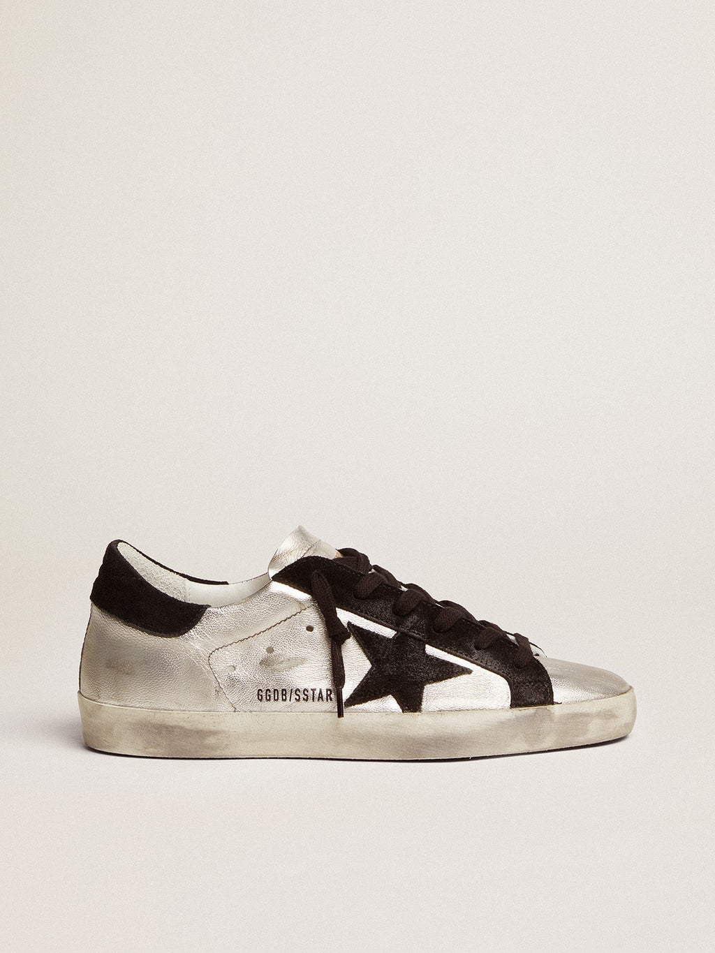 Women's Super-Star sneakers in silver leather| Golden Goose