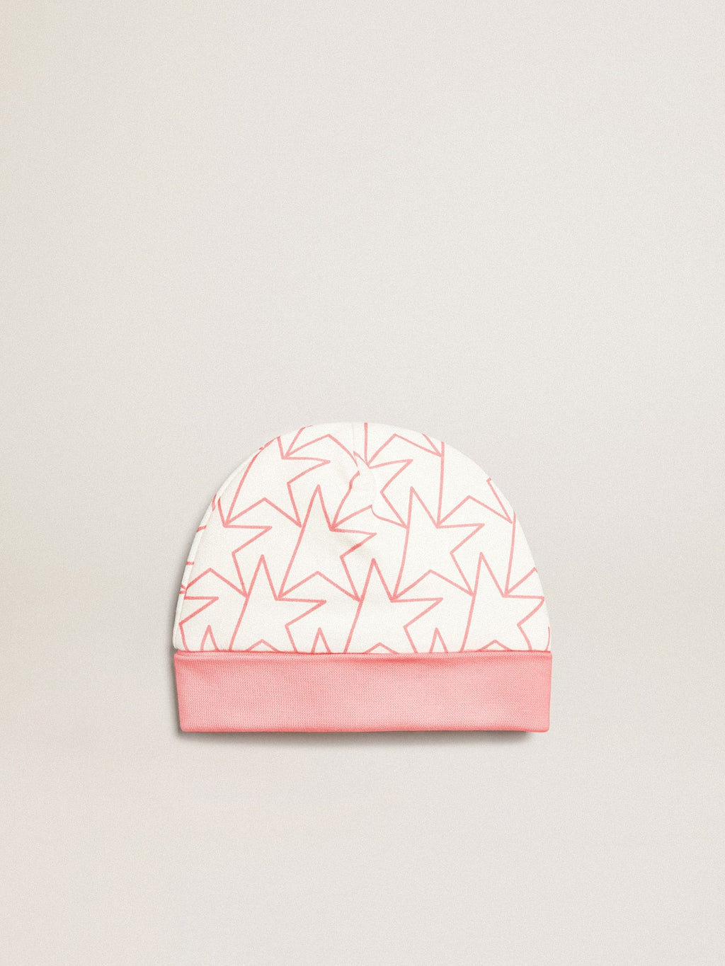 Baby gift set in white with pink trim and star| Golden Goose