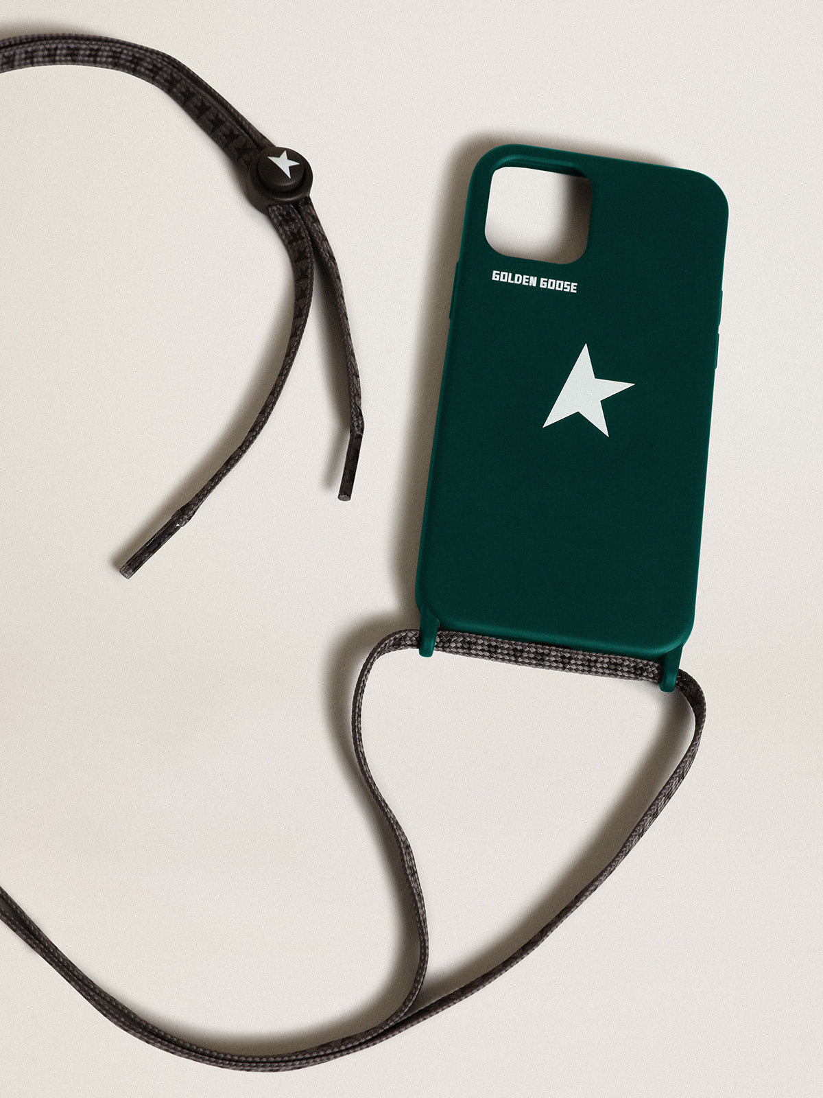 Cover for iPhone 12 and 12 Pro green with logo| Golden Goose