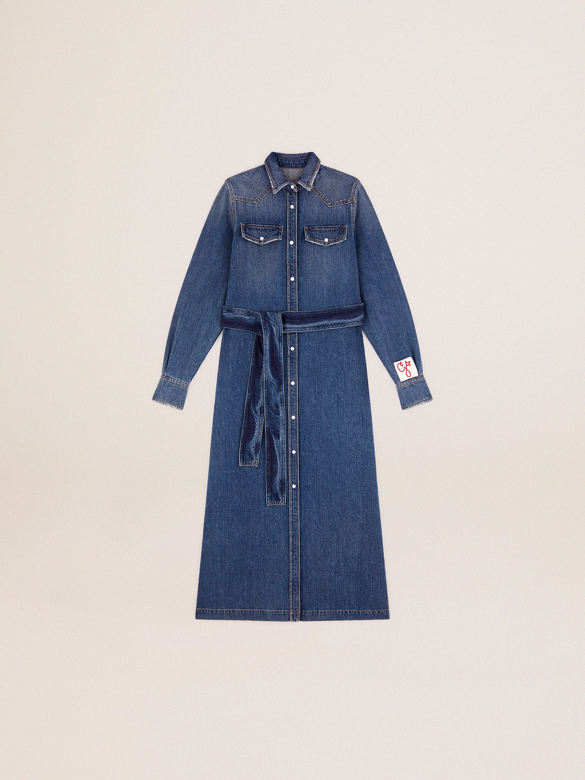 Women's denim shirt dress| Golden Goose