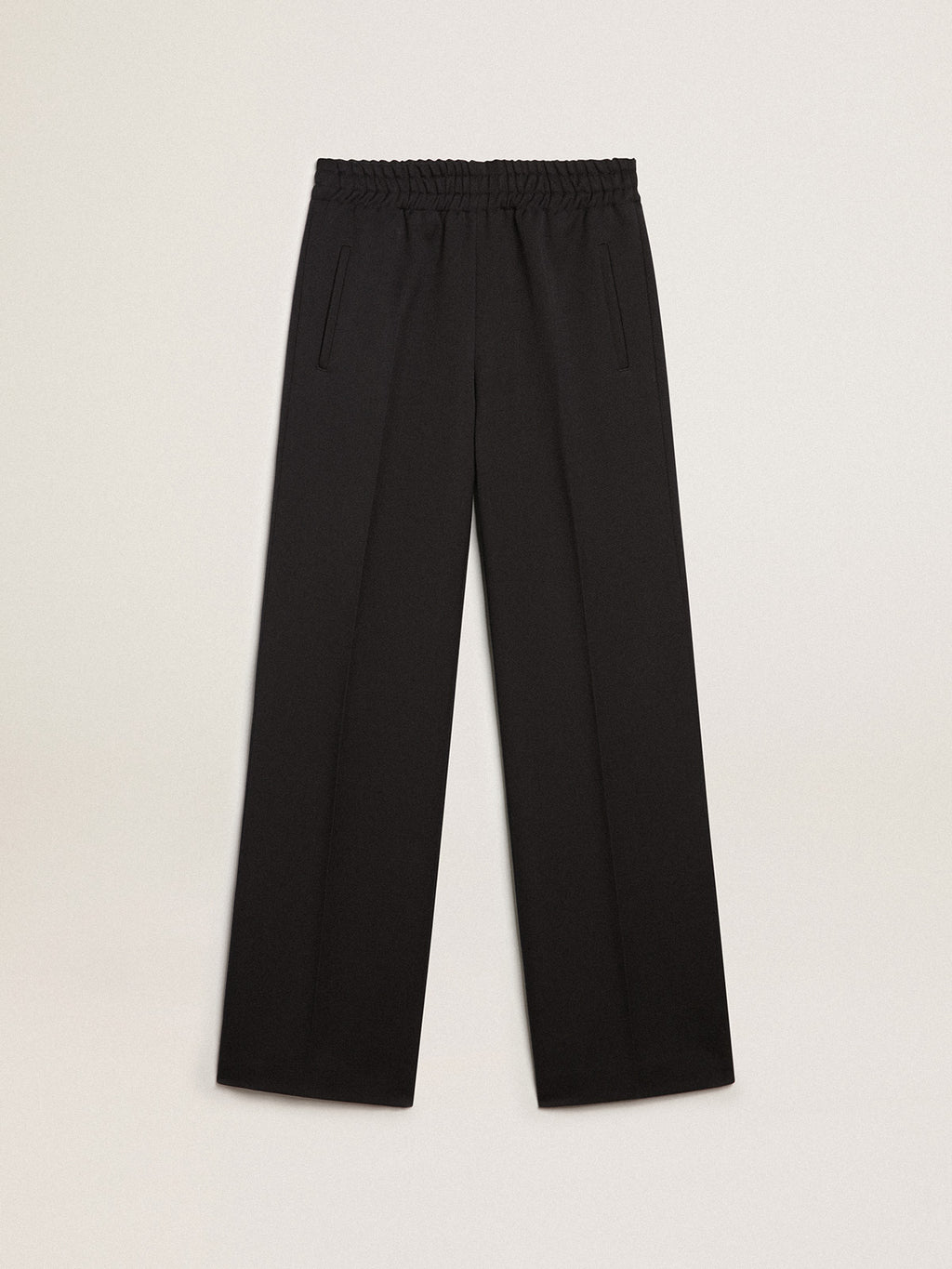 Joggers in dark blue wool gabardine| Golden Goose