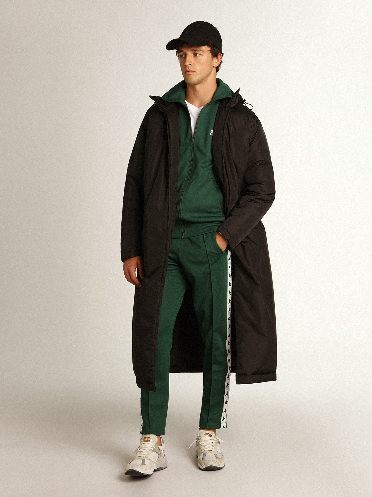 Men's bright green joggers| Golden Goose