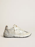 Women's Dad-Star in white mesh and suede| Golden Goose