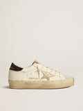Hi Star with platinum metallic leather star and glitter heel tab| Golden Goose