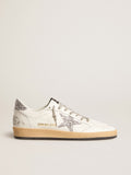 Men's Ball Star Wishes in nappa leather with glitter star and heel tab| Golden Goose