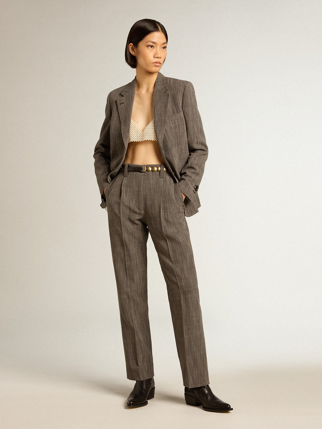 Women's string of pearls top| Golden Goose
