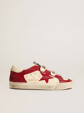 Women's Old School in nappa with red nubuck star and nappa heel tab| Golden Goose