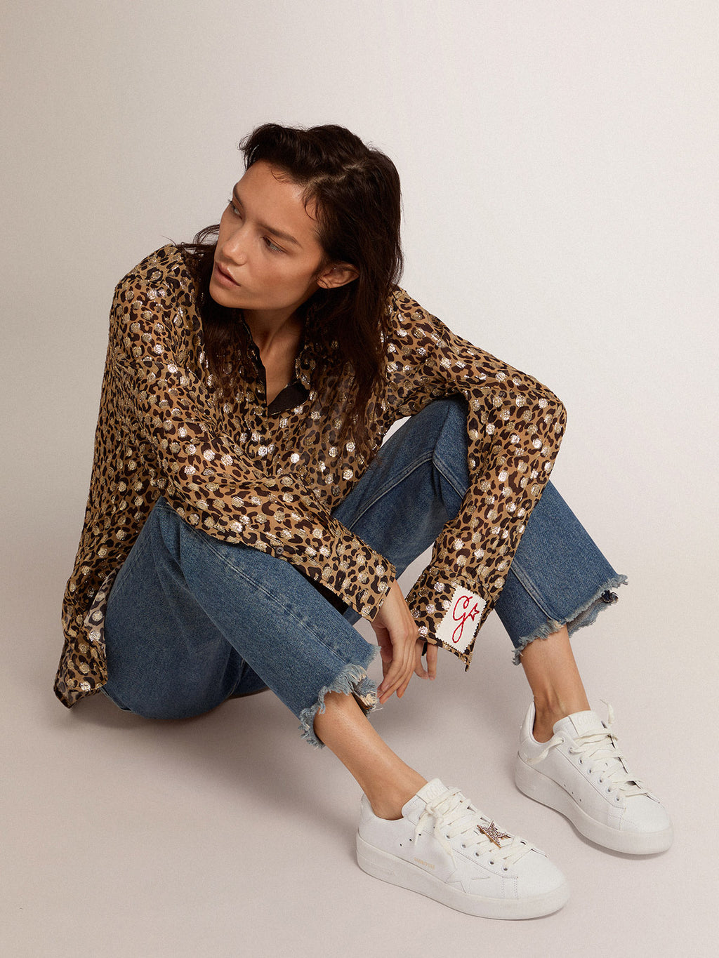 Women's Purestar sneakers in white leather| Golden Goose