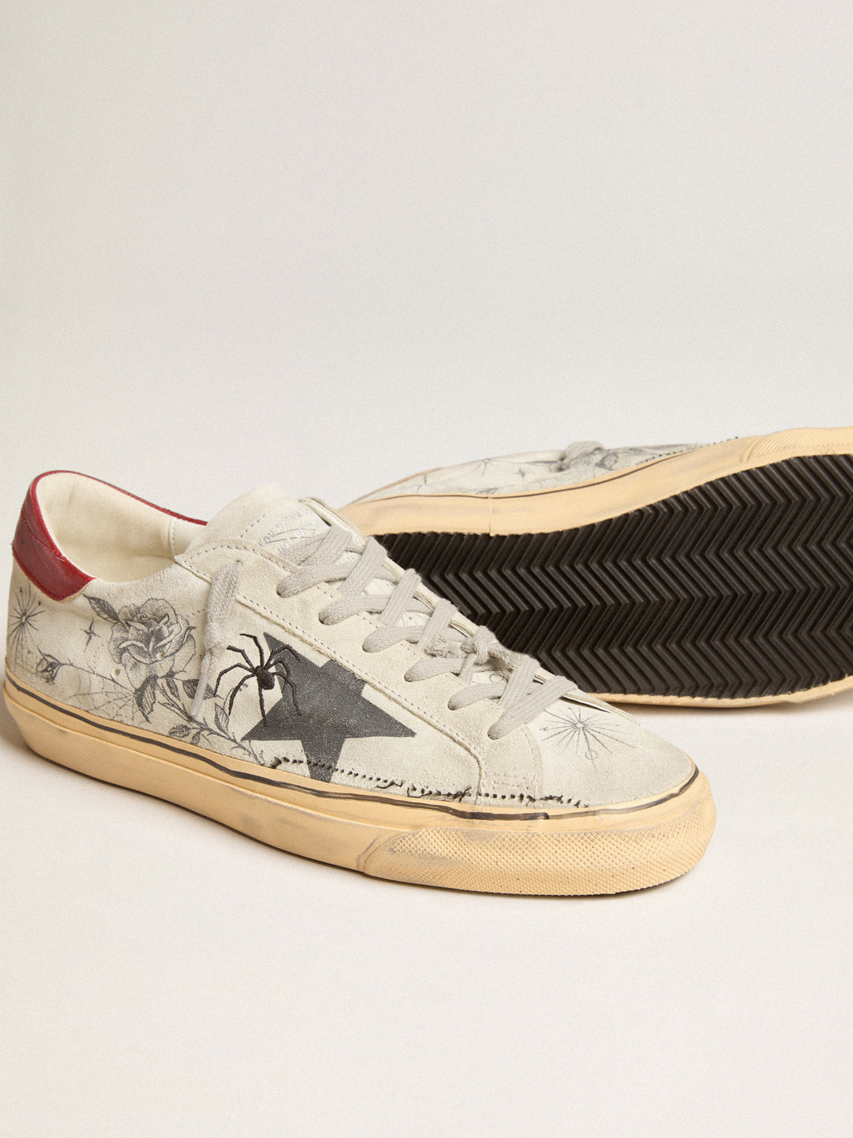 HAUS of Dreamers exclusive women's Super-Star in ice gray crust leather| Golden Goose