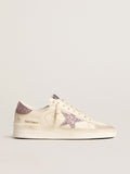 Women's Stardan in nappa and suede with pink glitter star and heel tab| Golden Goose