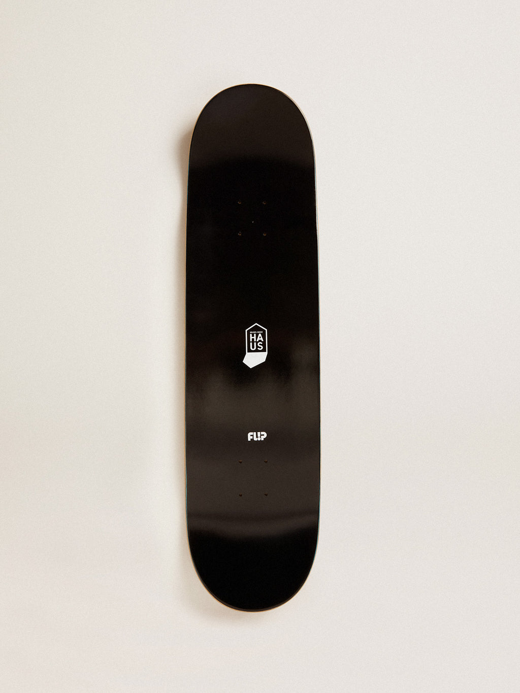 HAUS LTD skateboard with double layer in gold and black| Golden Goose