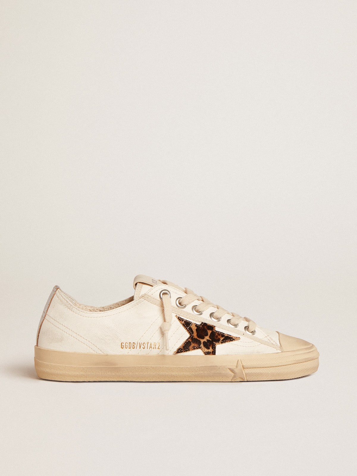 V-Star LTD in nappa with pony skin star and silver heel tab| Golden Goose